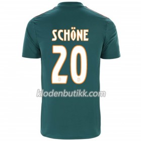AFC Ajax Lasse Schöne 20 Borte Fotballdrakt 2019-2020 Kortermet